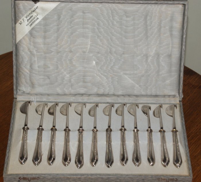 citrus cutlery - .800 silver - Germany - Approx. 1900
