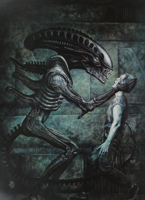 Aliens - Artprint op 1500 ex. - Genummerd en gesigneerd - (1990)