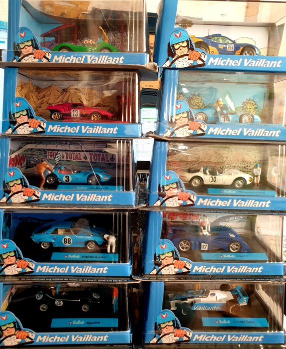 Michel Vaillant - 1:43 - Lot de 10 voitures miniatures Michel Vaillant