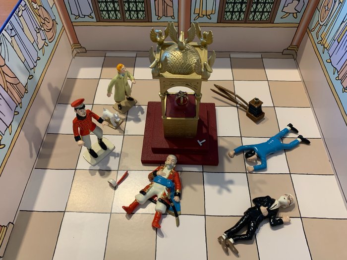 Tintin - Figurines Moulinsart 46916 - Scène du sceptre - Collection scène prestige - (1999)