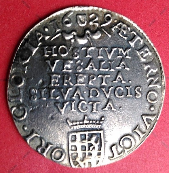 Niederlande, Utrecht. Zilveren Jeton/Rekenpenning 1629 "op de verovering van Amersfoort"
