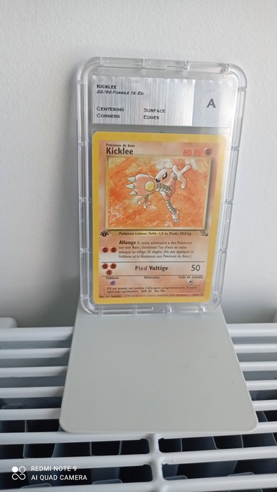 The Pokémon Company - Pokémon - Custom Card KICKLEE ÉDITION 1 22/62 FOSSIL SET DE BASE