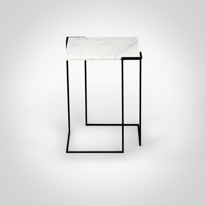 DFlab Studio - Tavolino di servizio - Gravità - Marmo, Marmo di Carrara