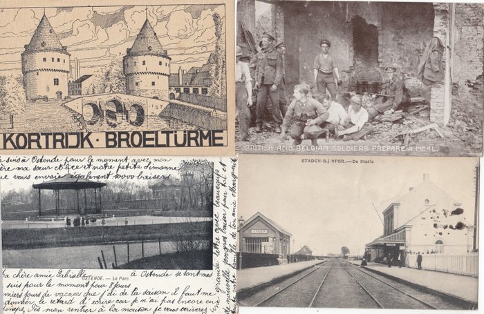 Belgien - Städte, Dörfer, Landschaften, Topographie - Postkarten (Sammlung von 700) - 1899-1965
