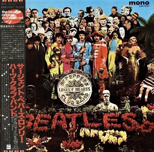 Beatles - Sgt. Pepper's Lonely Hearts Club Band [Japanese, Mono Red vinyl Pressing] - LP album - 1982
