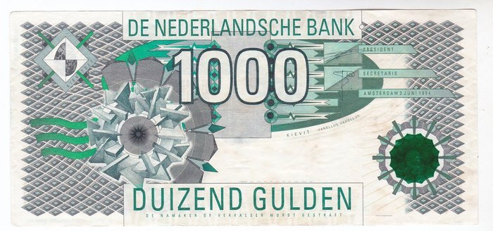 Paesi Bassi - 1000 Gulden 1994 - Kievit - PL129