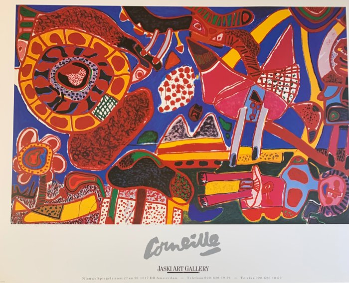 Guillaume Corneille (1922-2010) - Grande affiche Corneille : Le Jardin des délices