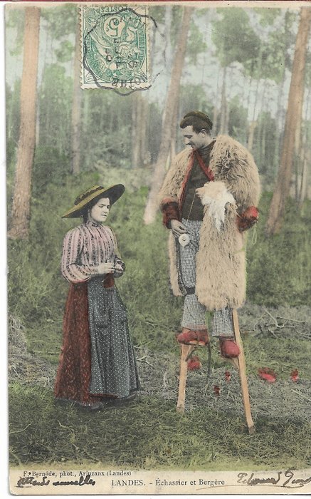 France - Shepherds Shepherdesses Trades Cards - Postcards (Set of 50) - 1910-1930