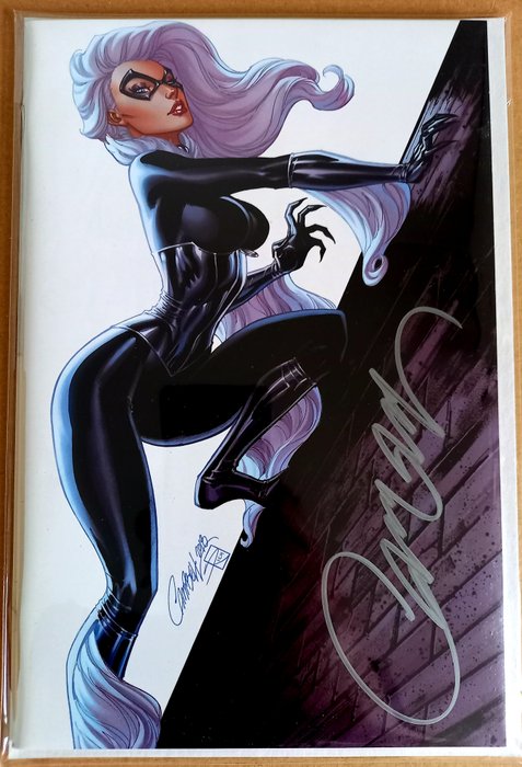 Marvel - Amazing Spider-Man #800 "Black Cat" Virgin Signed by J.Scott Campbell ! SOLD OUT & LIMITED 1200 !! - First edition