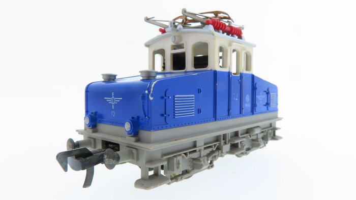 Fleischmann H0 - 4305 - Locomotive électrique - Locomotive à crémaillère en livrée bleu/blanc - ELB