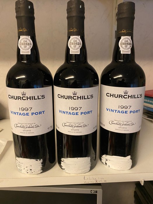 1997 Churchill's Vintage Port - 3 Bottles (0.75L)