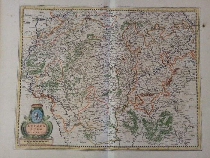 Luxemburg; Willem & Joan Blaeu - Lutzenburg Ducatus - 1651-1660