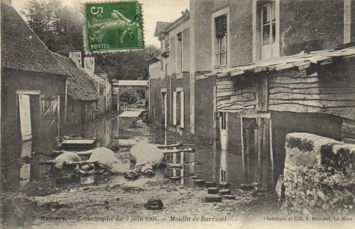 France - Catastrophes - Divers lieux - y compris les échouages, les catastrophes naturelles et les incendies - Cartes postales (Collection de 39) - 1900-1920