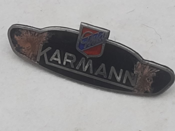 Emblème/mascotte/badge - zij embleem - Karmann Ghia - 1950-1960