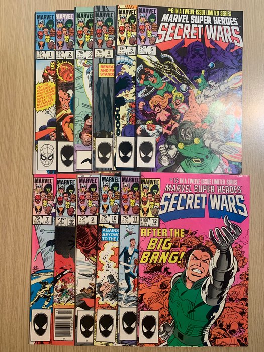 Secret Wars #1-12 - Marvel Super Heroes Secret Wars - Complete Set - First edition - (1984)