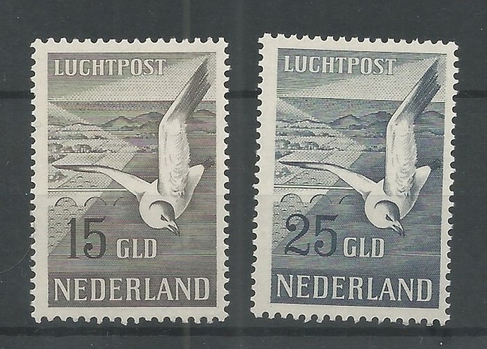 Niederlande 1951 - Airmail Seagulls - NVPH LP12/LP13