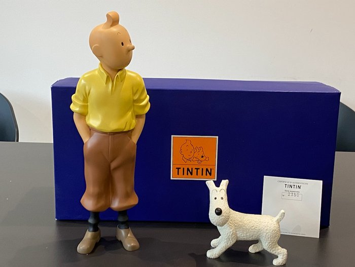 Tintin - Statuette Moulinsart 45914 - Tintin et Milou debout - Tintin en Amérique - (1998)
