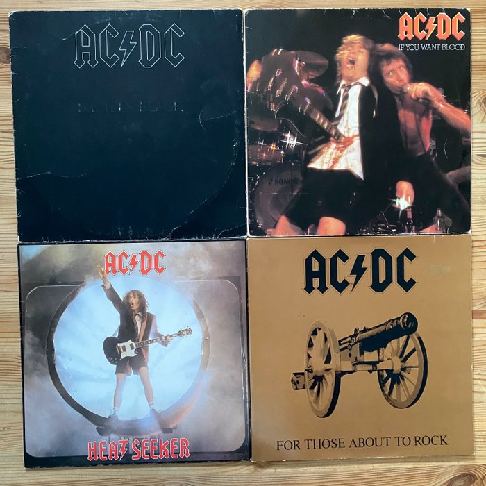 AC/DC - 4 great AC/DC Albums (first pressing) - Diverse titels - LP's - 1978/1988