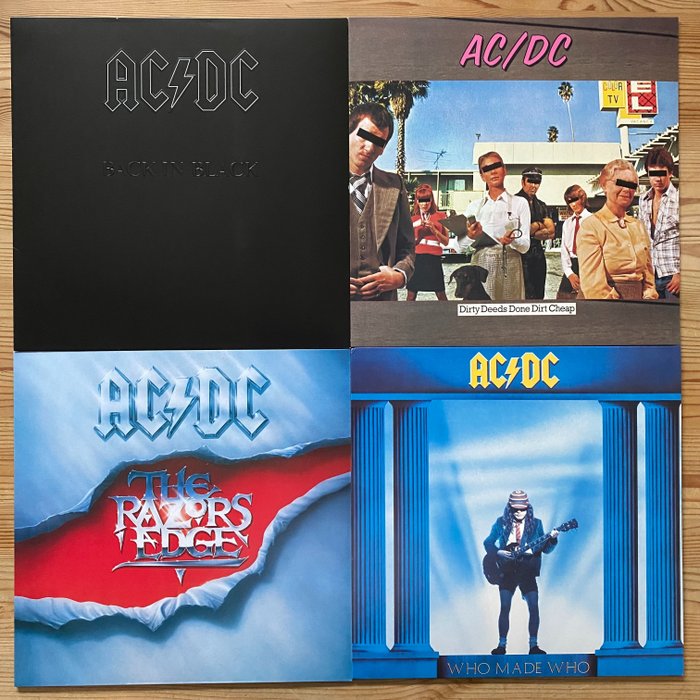 AC/DC - 4 great AC/DC Albums in perfect condition - Diverse titels - LP's - 1976/1990