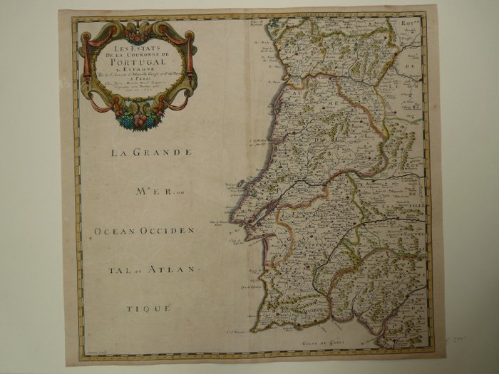 Portugal, Algarve; Nicolas Sanson / Pierre Mariette - Les Estats de la Couronne de Portugal - 1651-1660