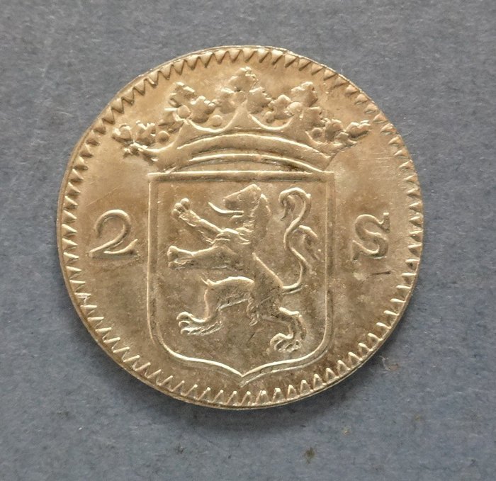 Niederlande, Utrecht, Singapur. 2 Stuivers Imitation, "1786" (1834-36). Birmingham Mint.