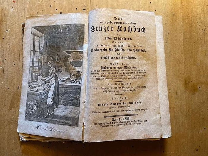 Elisabeth Meixner - Das Linzer Kochbuch - 1832