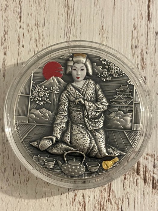 Niue. 2 Dollars 2019 “ geisha” - 2 Oz