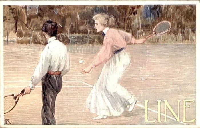Divers pays - Sport, Tennis - Illustrateur RUDOLF KONOPA B.K.W.I. 486-1 à 486-6 - Cartes postales (Collection de 6) - 1900-1950