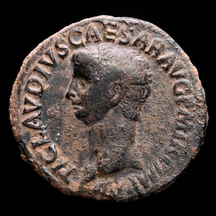 Roman Empire. Claudius (AD 41-54). Æ As,  Rome mint - LIBERTAS-AVGVSTA, Libertas.