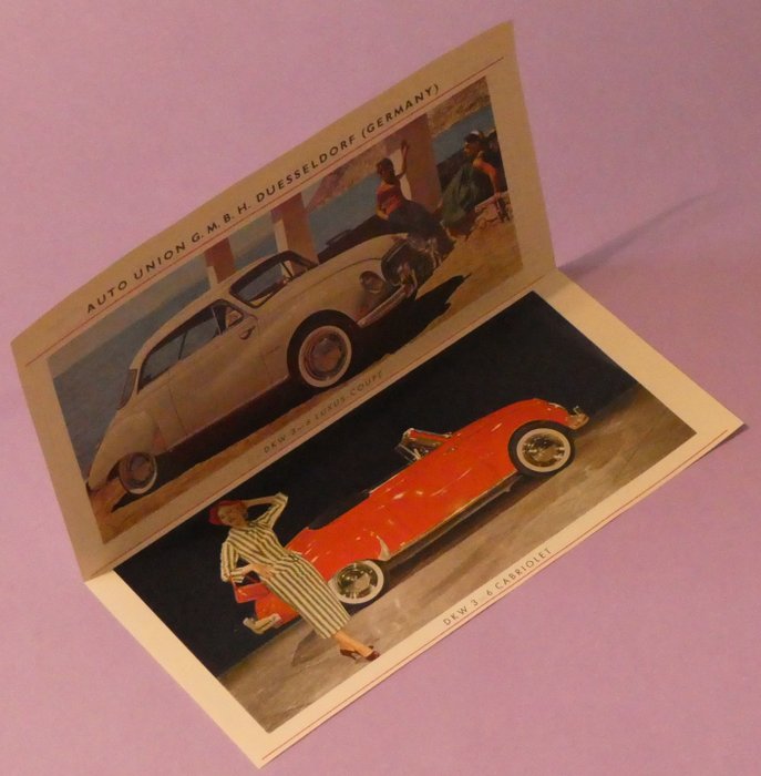Documentation - Auto Union - Dkw - Ancêtre de Audi - Publicité de 1957 - 48 photos privées de 1945 à 1965