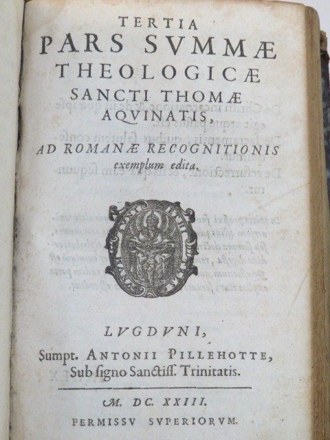 Thomas d'Aquin - Summa theologiae. Tertia pars & Svpplementvm ad tertiam partem - 1623