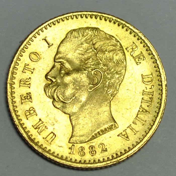 Italië. 20 Lire 1882-R Umberto I