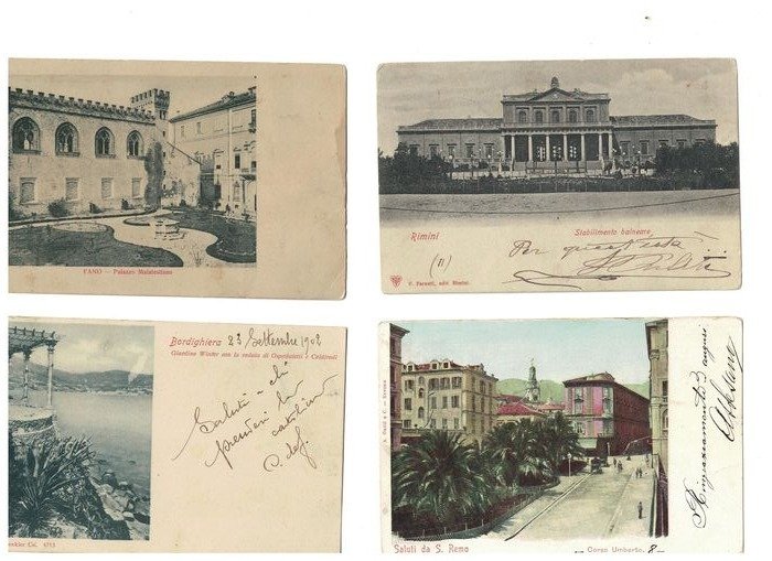 Italië - Stad en Landschap - Ansichtkaarten (Collectie van 56) - 1900-1910