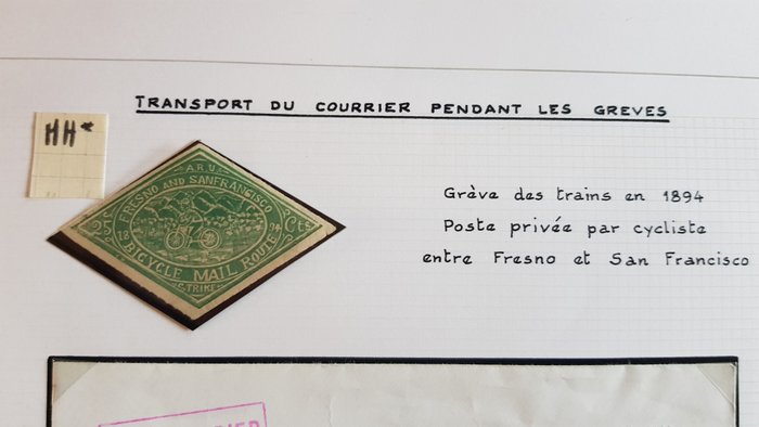 Monde - Monde - Belle collection de timbres & courriers sur la Poste à vélo ou thématique du vélo