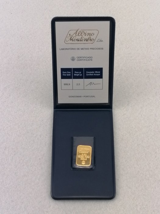 2,5 grams - Gold .999 - Albino Moutinho - Sealed & with certificate