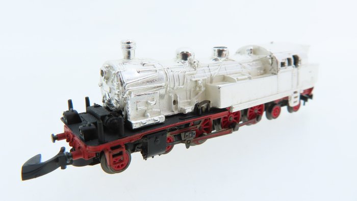 Märklin Z - 8876/8814 - Tender locomotive - BR 78 with sterling silver hood, 20 years of mini-club (also black hood included) - DRG