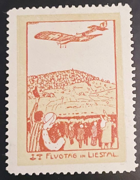 Switzerland 1913 - “Flugspende” (Flight Donation) Laufen no. VII