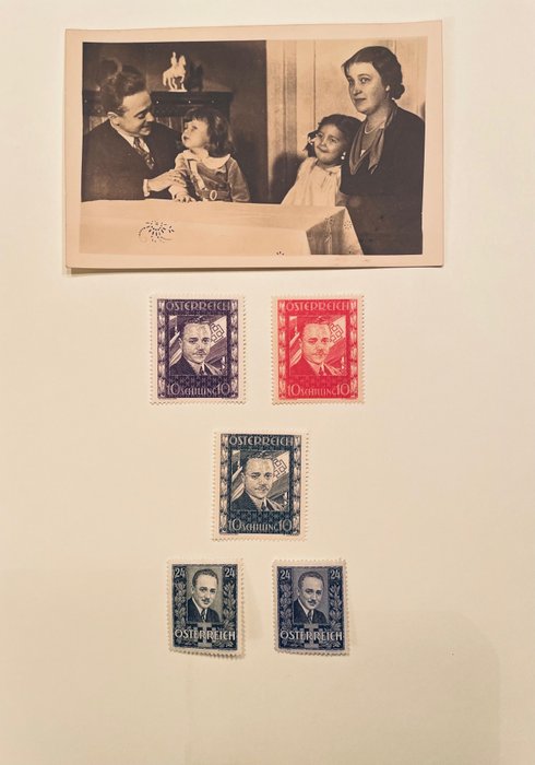 Österreich 1936 - Dollfuss Set illustriert