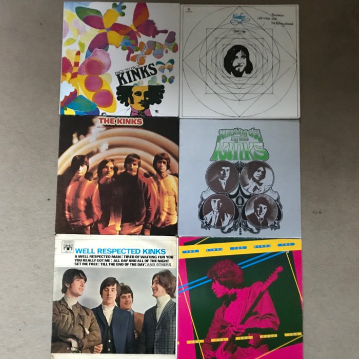 Kinks - 6 Albums - Diverse Titel - 2x LP Album (Doppelalbum), LP Album - 1966/1980