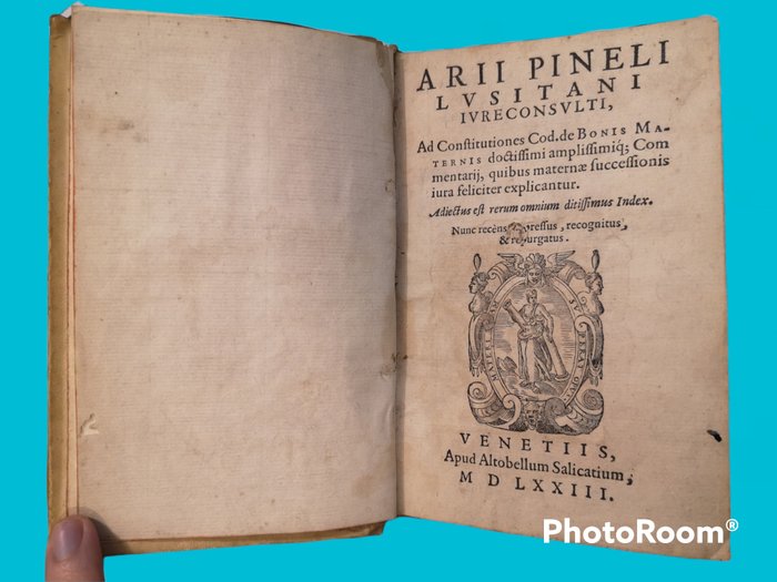 Ayres Pinhel - Ad constitutiones Cod. de Bonis Maternis commentarii - 1573