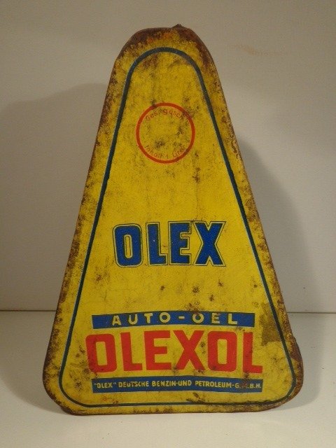 Bidon d'huile - Triangle Can - Olex - 1930-1940