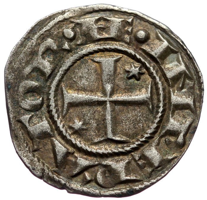 Italy, Italia, Brindisi o Messina. Henry VI and Constance (1194-1196). Denaro 1194-1196