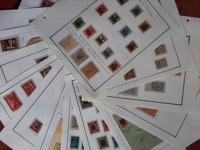Europe 1914/1918 - Elaborate material including inspected stamps from WW I - Michel