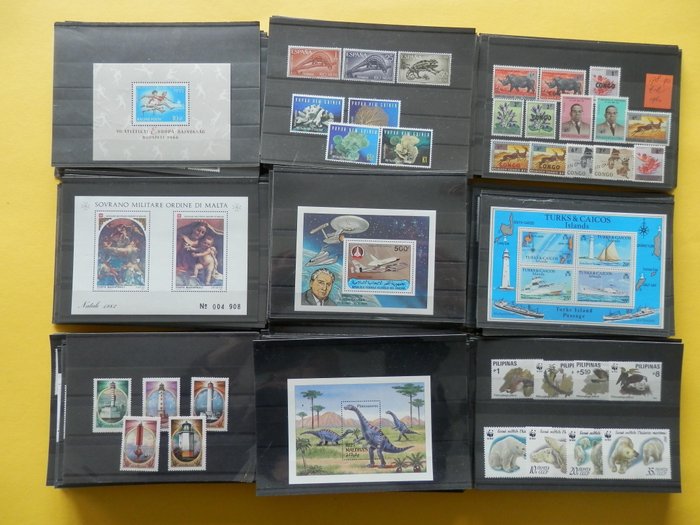 Welt - Fauna, WWF, Olympics, Transport, Space, CEPT and more. On 200 stock cards