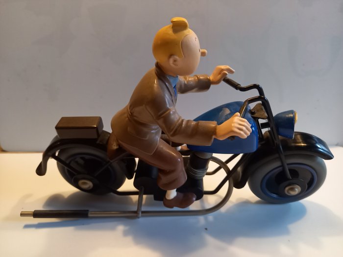 Tintin - Statuette Aroutcheff - Tintin Moto (version matte) - Le sceptre d´Ottokar - (1996)