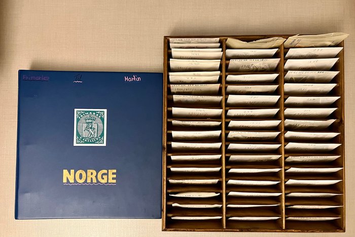 Noorwegen 1877/1985 - 1 album of Norway / Collection de timbres, 52 covers with stamps