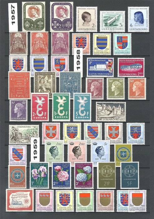 Luxembourg 1957/1981 - 25 Complete Years (1957 to 1981) - Postage - Michel 567 to 1045