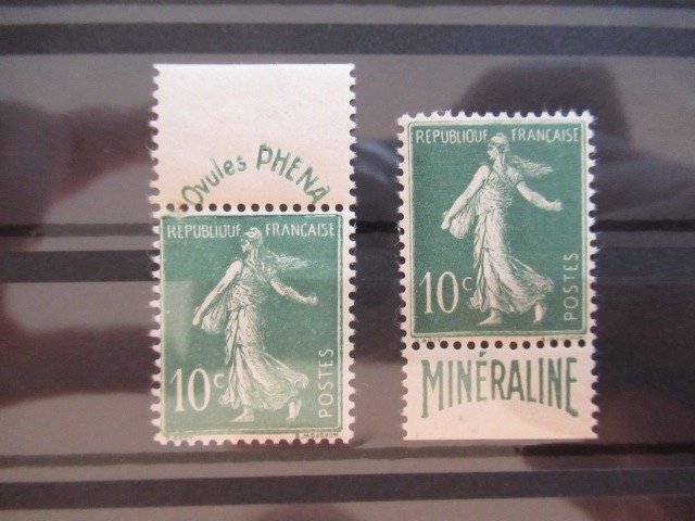 Frankreich 1924/1926 - Pheno and Mineraline advertisement - Yvert n°188,188A