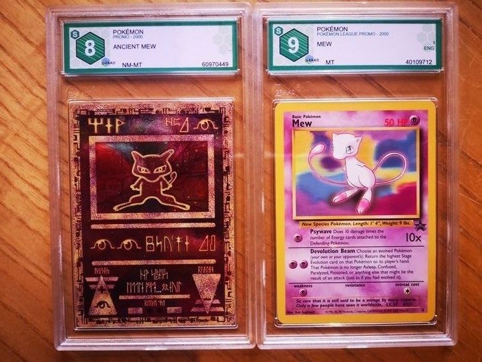 The Pokémon Company - Pokémon - Graded Card ✰ Ancient Mew - Promo & Mew Promo Black Star ✰ GRAAD (Equivalente PSA) 8 &9 - 2000