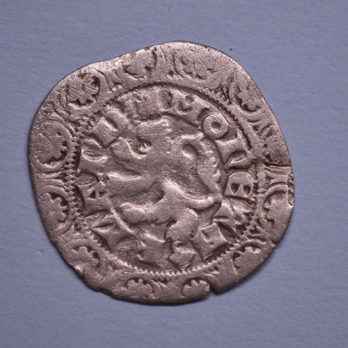 Niederlande, Grafschaft Flandern. Lodewijk van Male. Groot met de leeuw 5de Uitgifte (1355/1359 ) Gent of Mechelen
